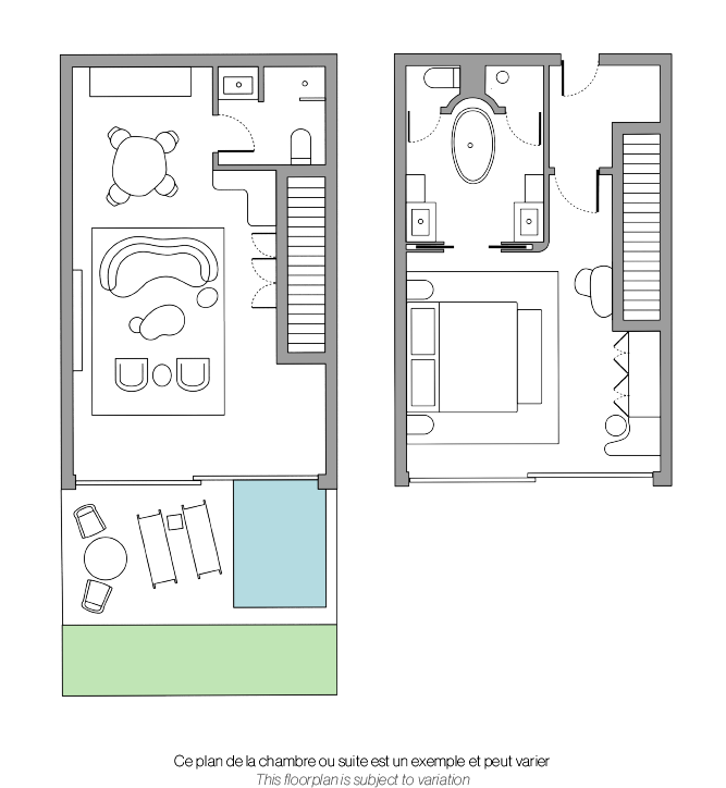 The Maybourne Riviera - Sea View Duplex Suite (Corniche Duplex Suite) furniture.png