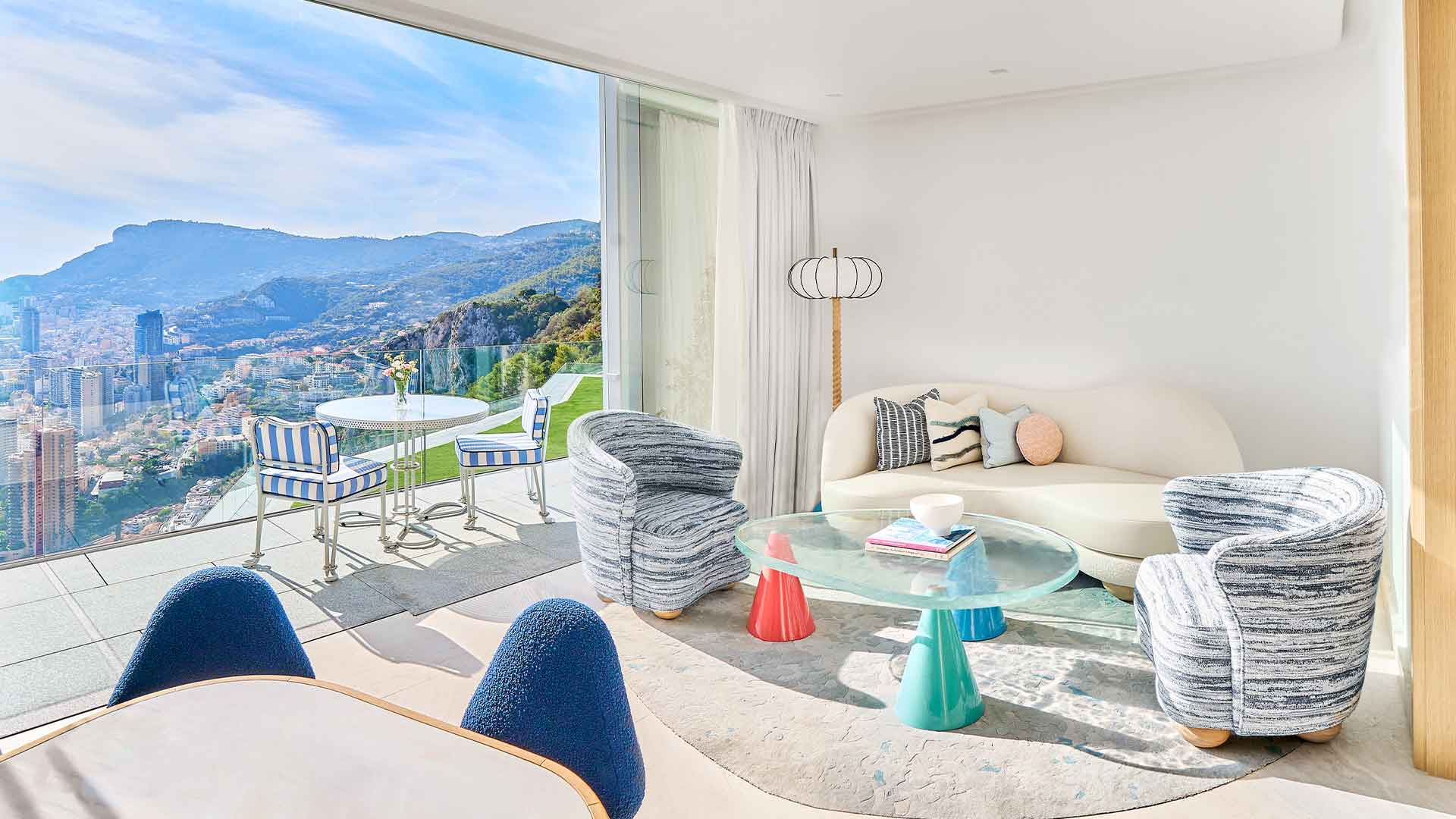 Suite Duplex Azur - salon et terrasse