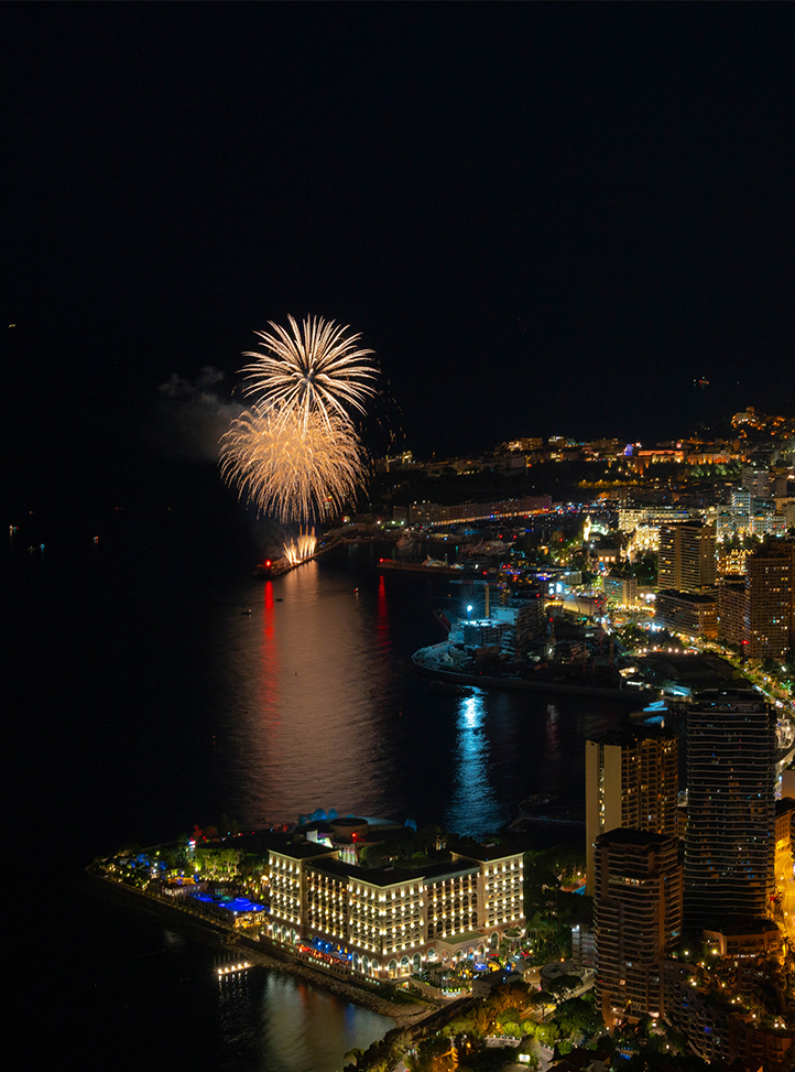 Fireworks on Monaco Harbour