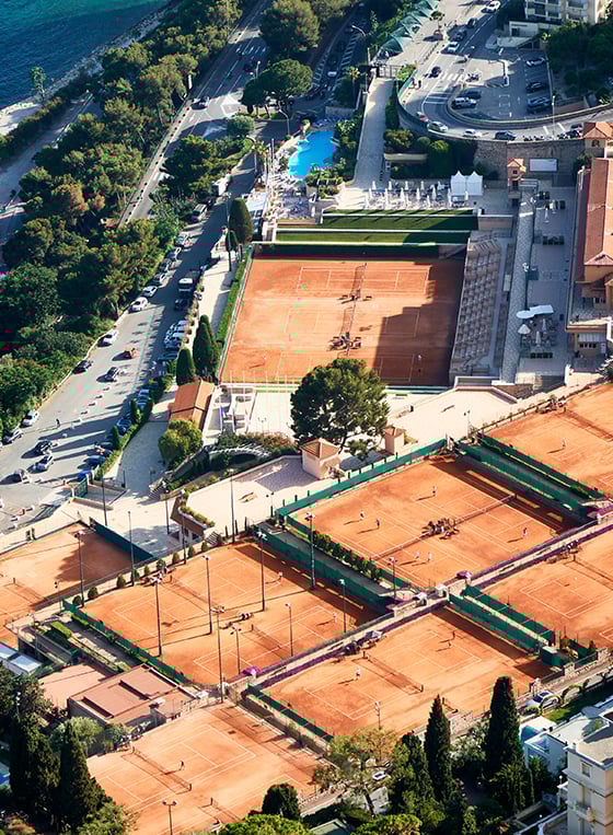 Tennis courts at The Monte Carlo Masters