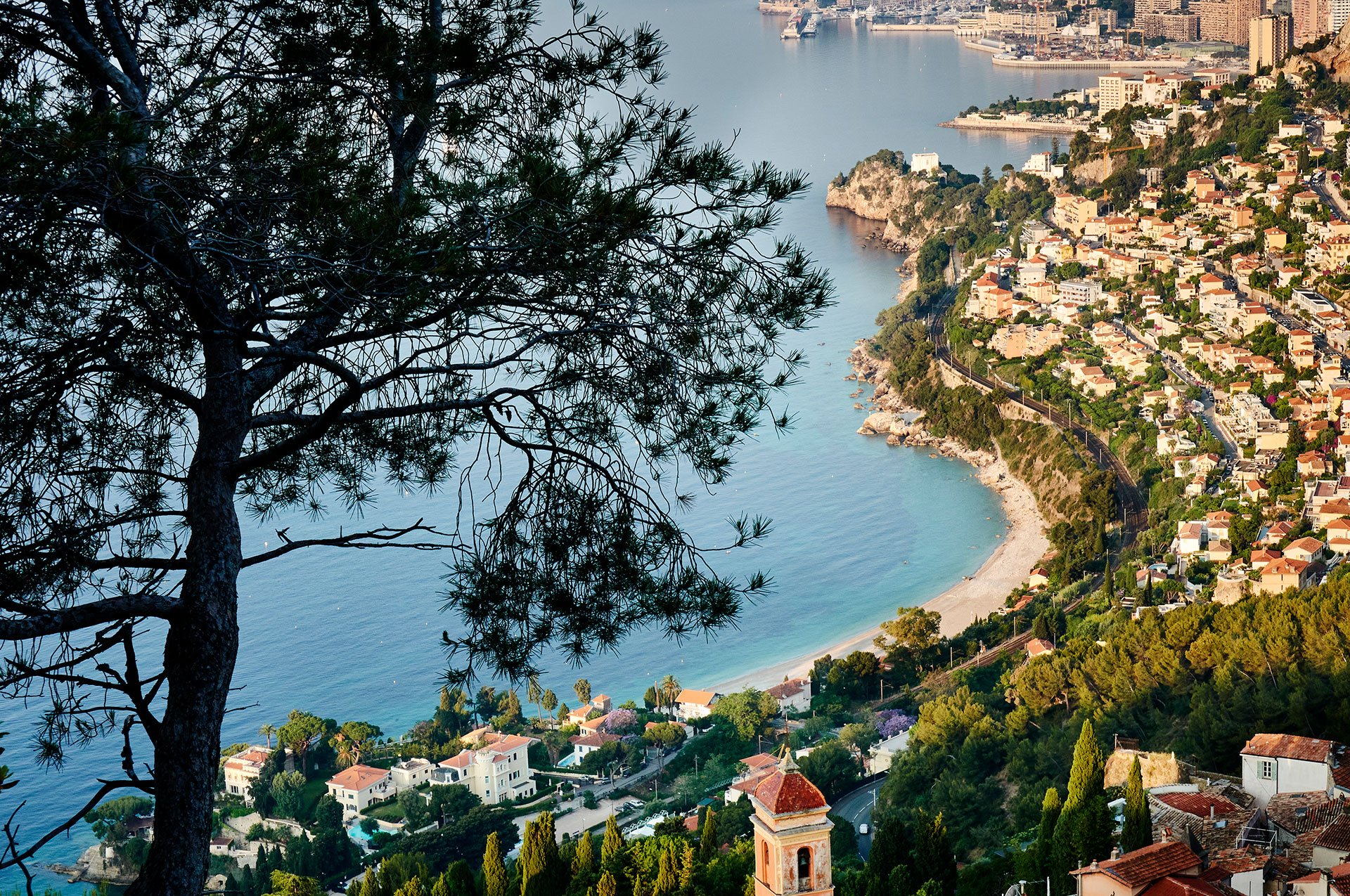 The Maybourne Riviera - View on the coast from Roquebrune Cap Martin