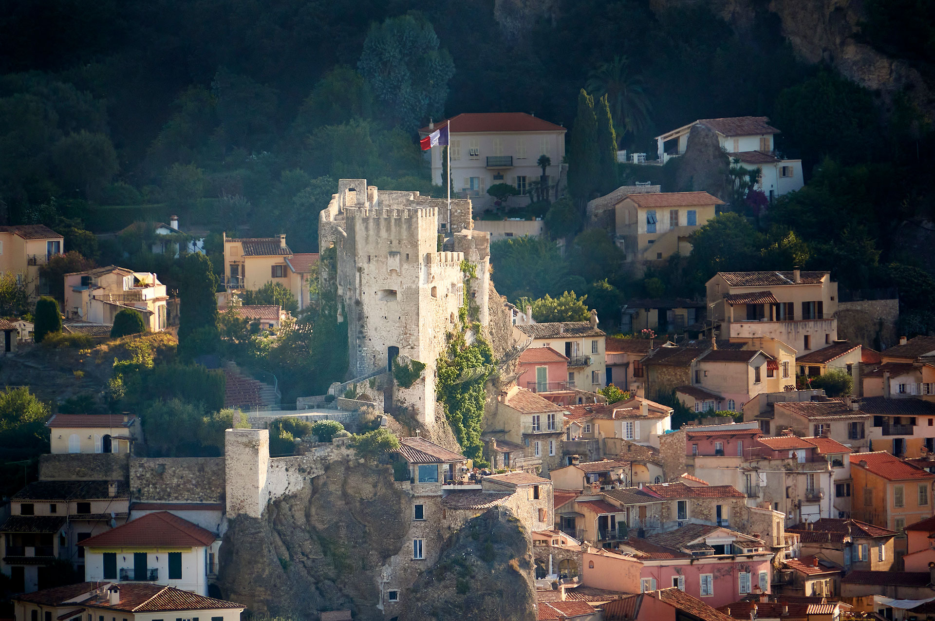 The Maybourne Riviera - Roquebrune Cap Martin view with castle