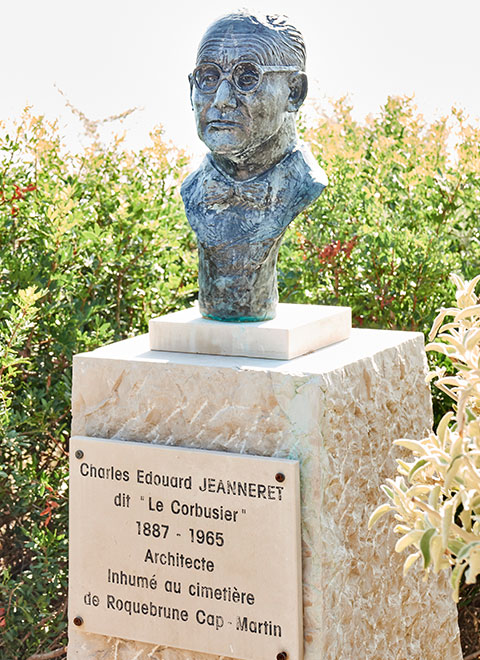 The bust of Charles Edouard Jeanneret.