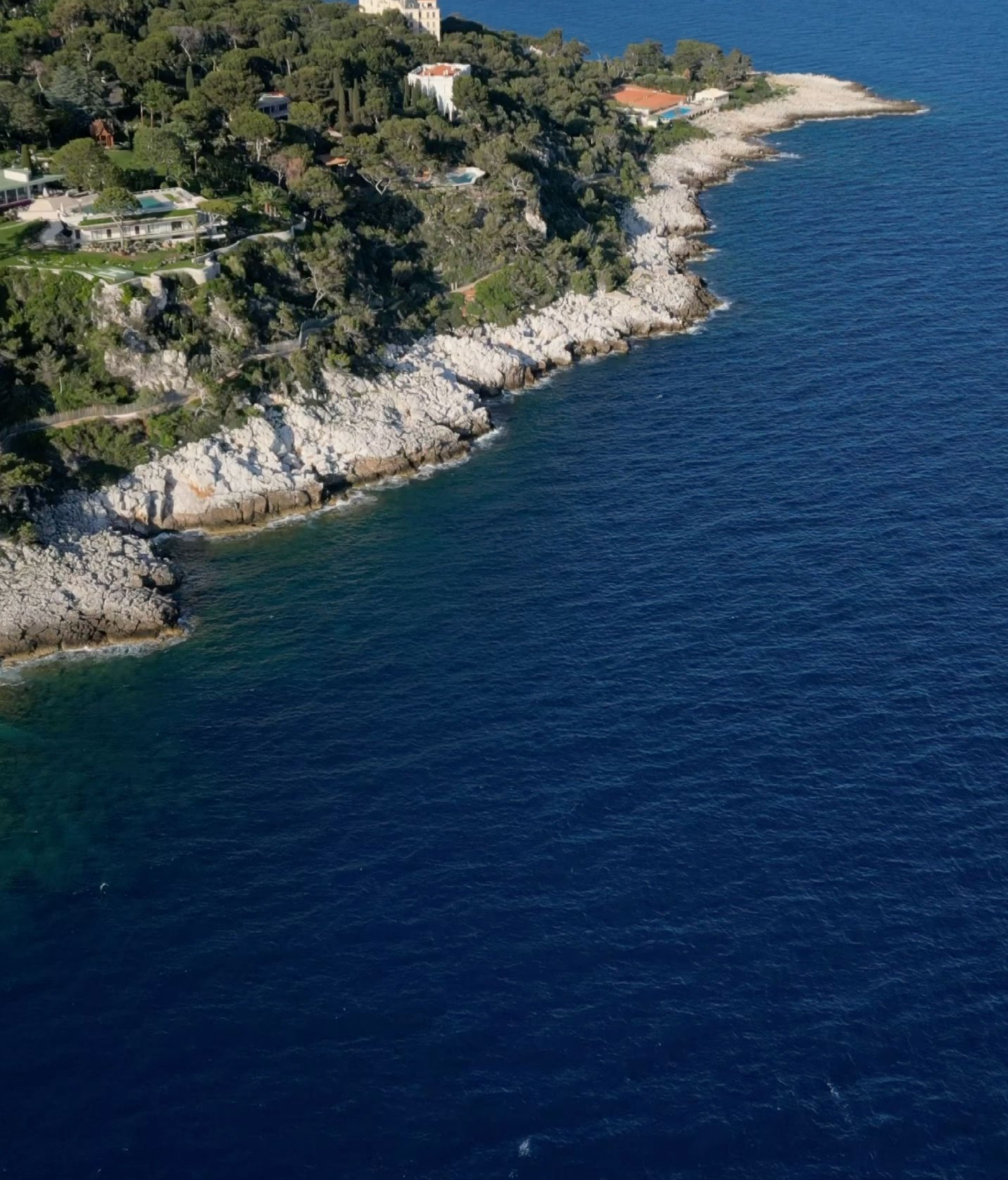 The coastline in the south of France