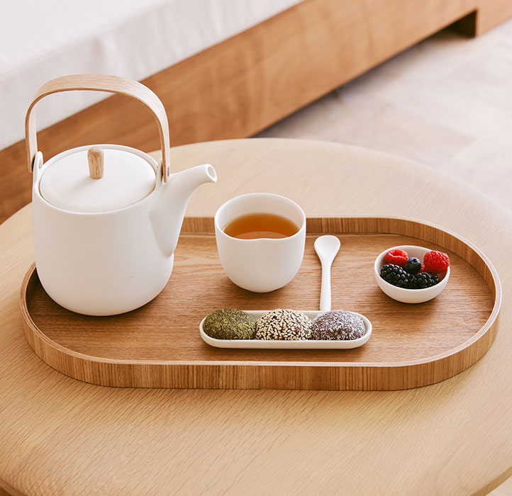 The Maybourne Riviera Spa Platter with tea and snacks